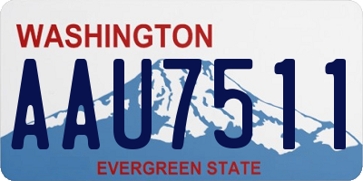 WA license plate AAU7511