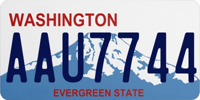 WA license plate AAU7744