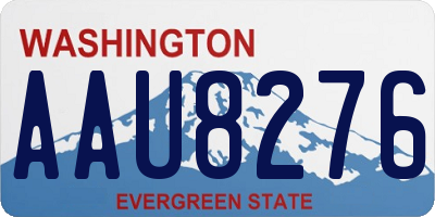 WA license plate AAU8276