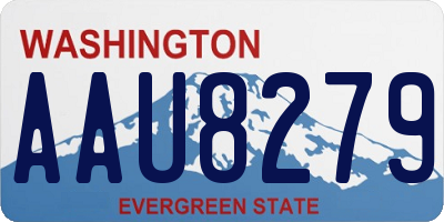 WA license plate AAU8279