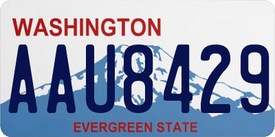 WA license plate AAU8429