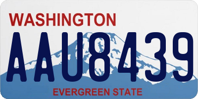 WA license plate AAU8439
