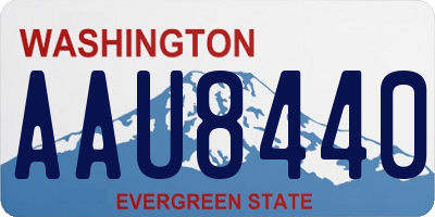 WA license plate AAU8440