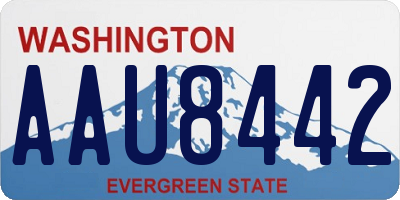 WA license plate AAU8442