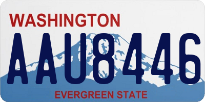 WA license plate AAU8446