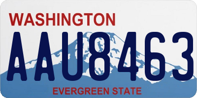 WA license plate AAU8463