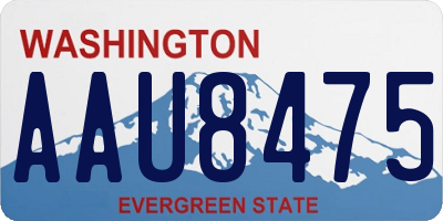 WA license plate AAU8475