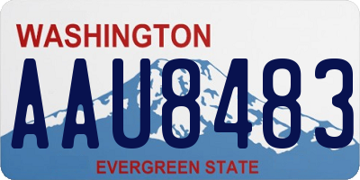 WA license plate AAU8483