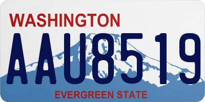 WA license plate AAU8519