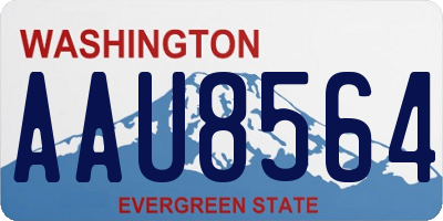 WA license plate AAU8564