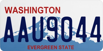 WA license plate AAU9044
