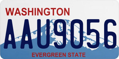 WA license plate AAU9056