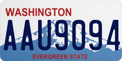 WA license plate AAU9094