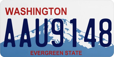 WA license plate AAU9148