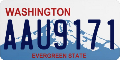 WA license plate AAU9171