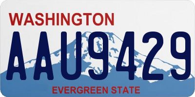WA license plate AAU9429