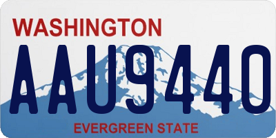 WA license plate AAU9440