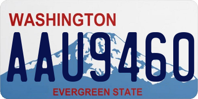 WA license plate AAU9460