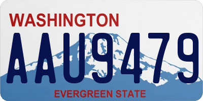 WA license plate AAU9479