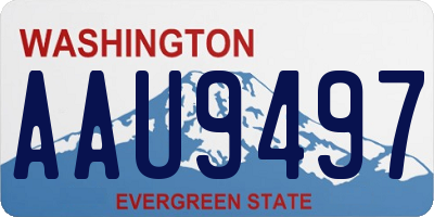 WA license plate AAU9497