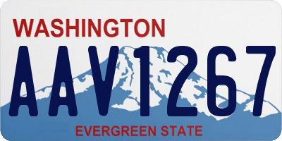 WA license plate AAV1267