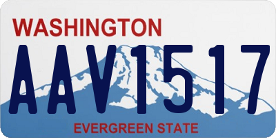 WA license plate AAV1517