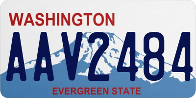 WA license plate AAV2484