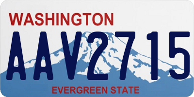 WA license plate AAV2715