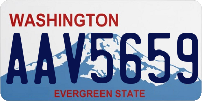 WA license plate AAV5659