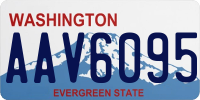 WA license plate AAV6095