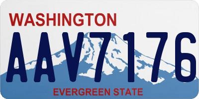 WA license plate AAV7176
