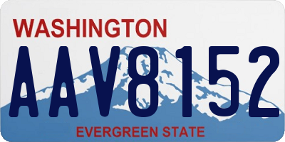 WA license plate AAV8152