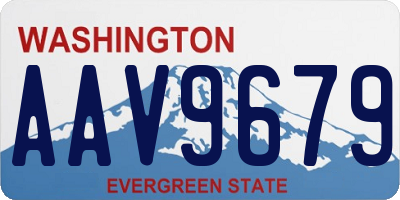 WA license plate AAV9679