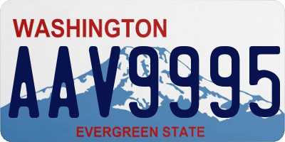 WA license plate AAV9995