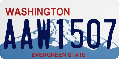WA license plate AAW1507