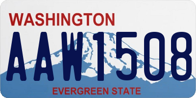 WA license plate AAW1508