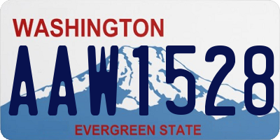 WA license plate AAW1528