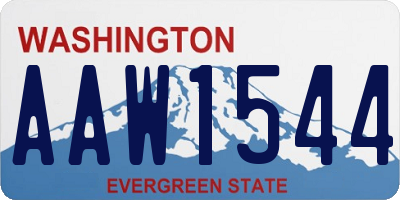 WA license plate AAW1544