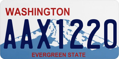 WA license plate AAX1220