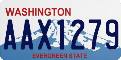 WA license plate AAX1279