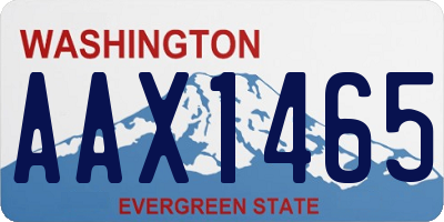WA license plate AAX1465