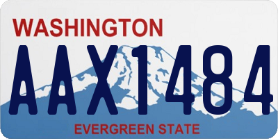 WA license plate AAX1484