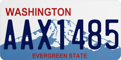 WA license plate AAX1485