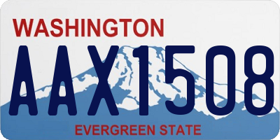 WA license plate AAX1508