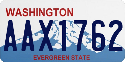 WA license plate AAX1762