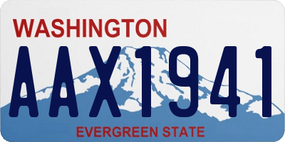 WA license plate AAX1941