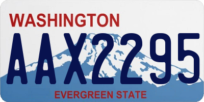 WA license plate AAX2295