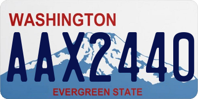 WA license plate AAX2440