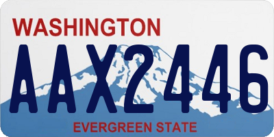 WA license plate AAX2446
