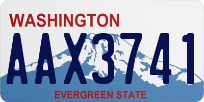 WA license plate AAX3741